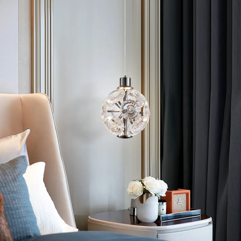 ADRIANA GUN METAL 1 LIGHT PENDANT