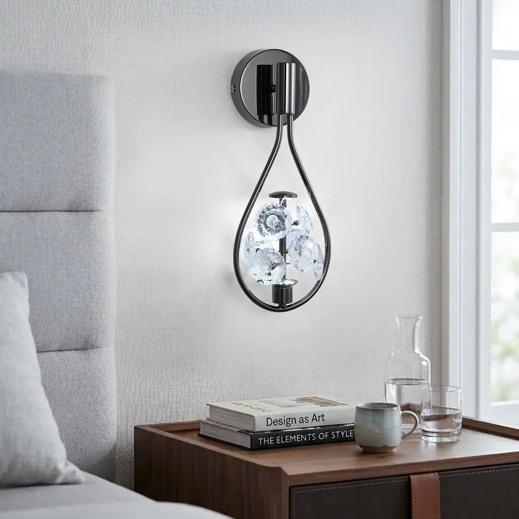 MARGOT 1 GUN METAL WALL LIGHT
