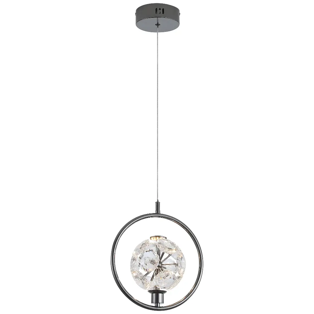 JOLIE 1 GUN METAL PENDANT