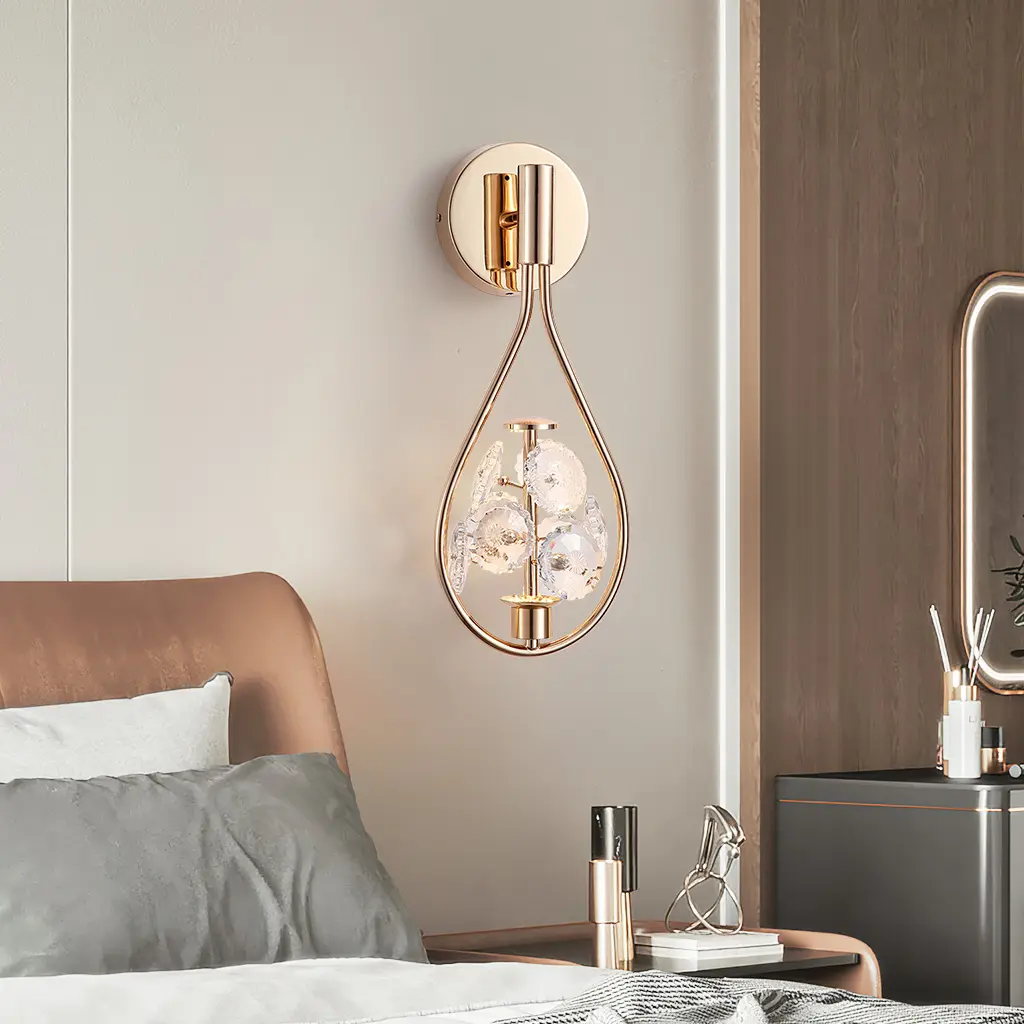 MARGOT 1 GOLD WALL LIGHT