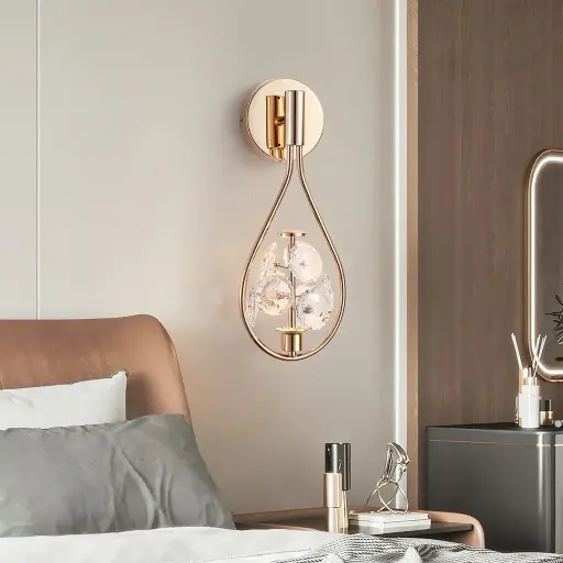 MARGOT 1 GOLD WALL LIGHT