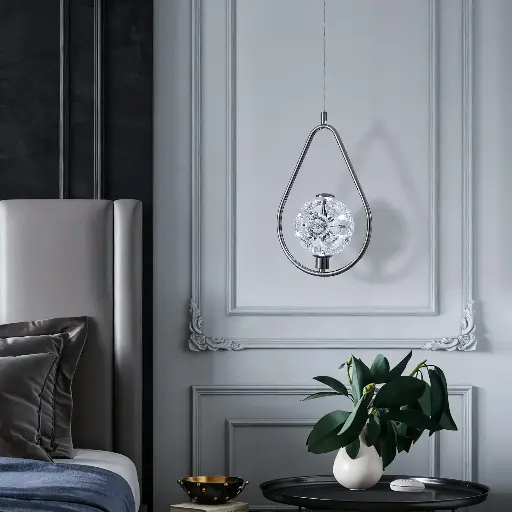 MARGOT 1 GUN MENTAL PENDANT