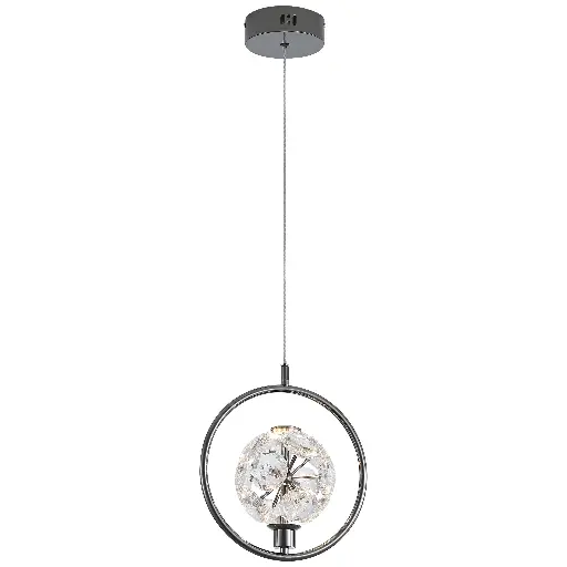 JOLIE 1 GUN METAL PENDANT